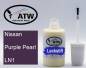 Preview: Nissan, Purple Pearl, LN1: 20ml Lackstift, von ATW Autoteile West.